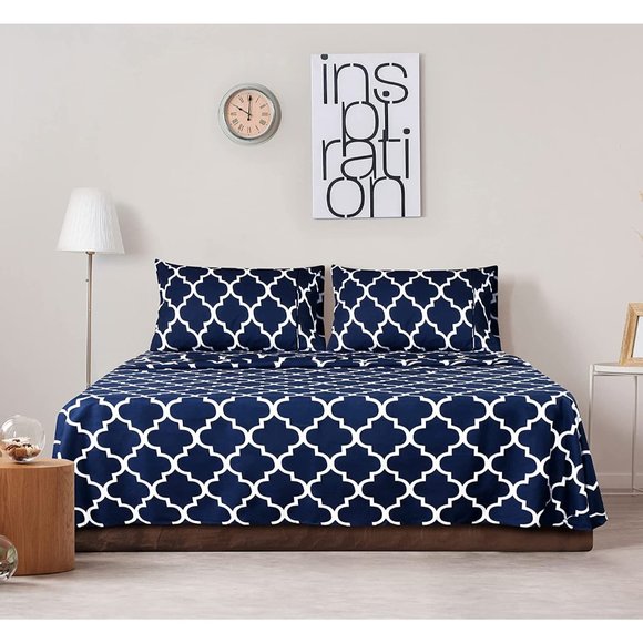 Queen or Eastern King Bed Sheets Set - 4 Piece Bedding - Picture 9 of 9